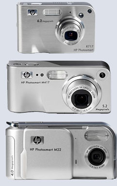 Цифровые фотокамеры HP Photosmart R717, M417, M22